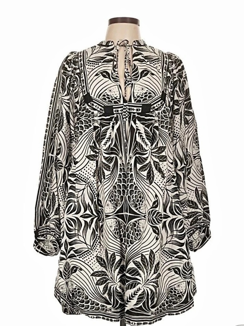 Farm Rio Printed Linen Blend dress Size Large NWT
